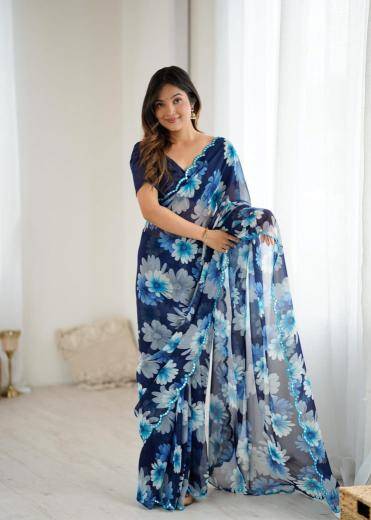 GC soft georgette silk Saree manufacturers in Surat
