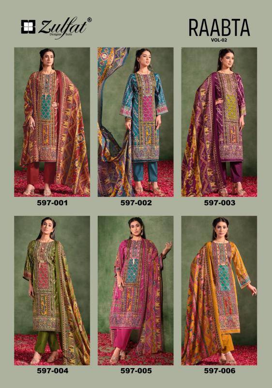 Zulfat raabta vol 2 Material for dresses wholesale