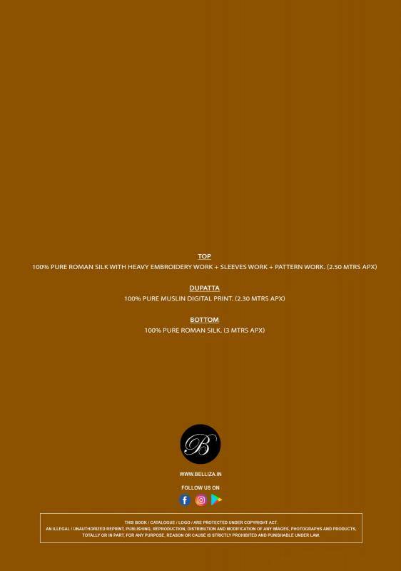 Belliza majestic Designer dress material wholesale