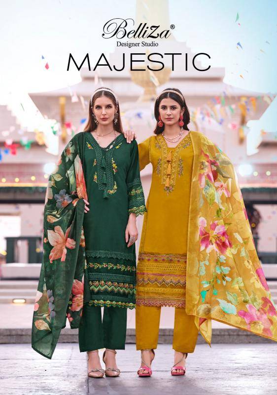 Belliza majestic Designer dress material wholesale