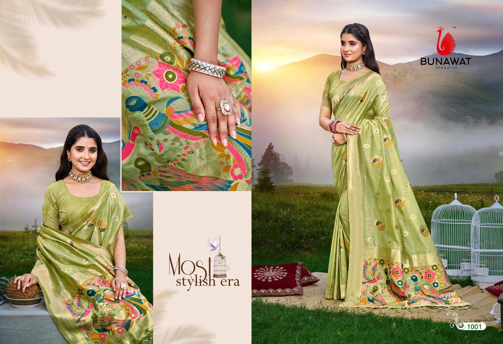 BUNAWAT - Kalista  Best wholesale saree market