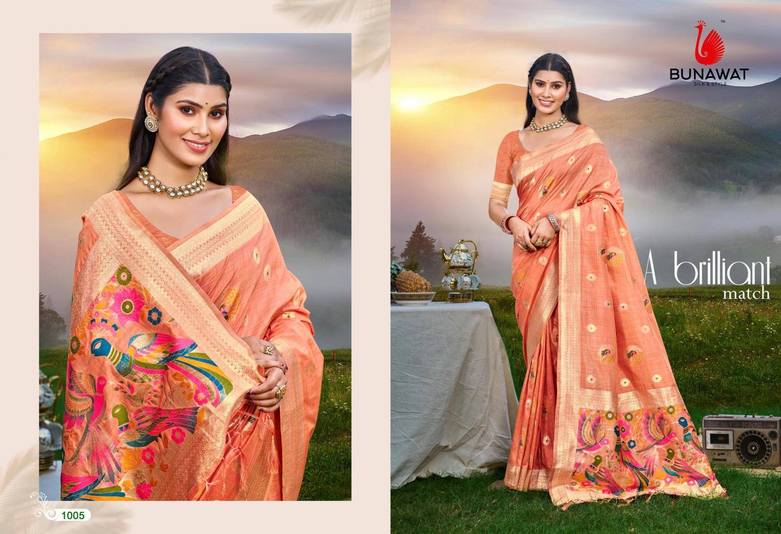 BUNAWAT - Kalista  Best wholesale saree market