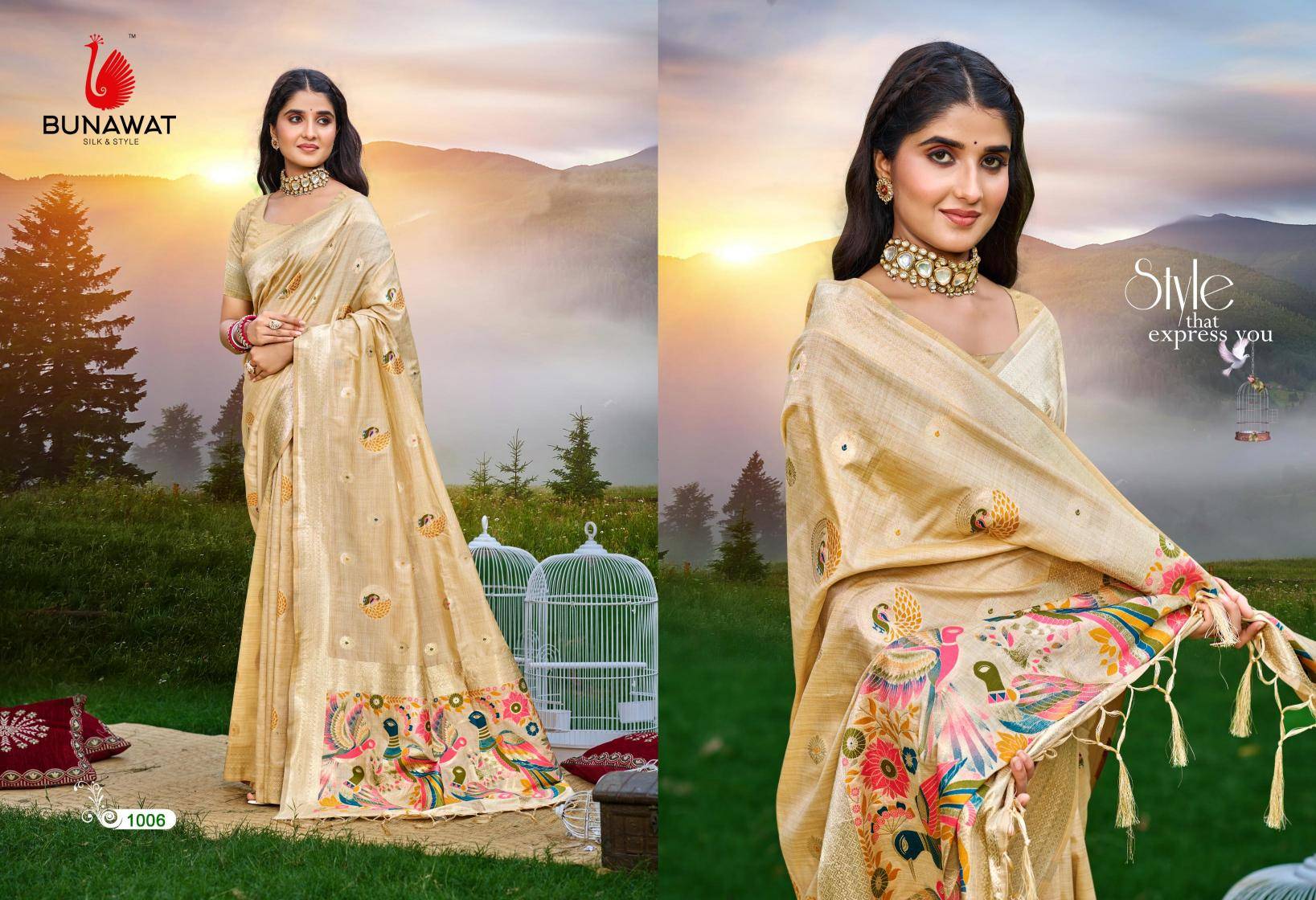 BUNAWAT - Kalista  Best wholesale saree market