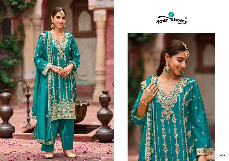 Your choice farasi Silver Wholesale Pakistani salwar kameez in India