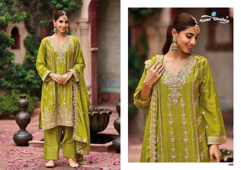 Your choice farasi Silver Wholesale Pakistani salwar kameez in India