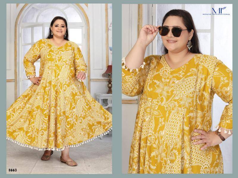 Moksh International plus size color vol- 2 Kurti suppliers in Mumbai