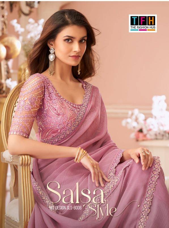 Shorya TFH salsa style d.no 8006 Surat saree wholesale online