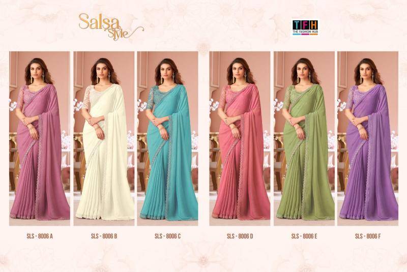 Shorya TFH salsa style d.no 8006 Surat saree wholesale online
