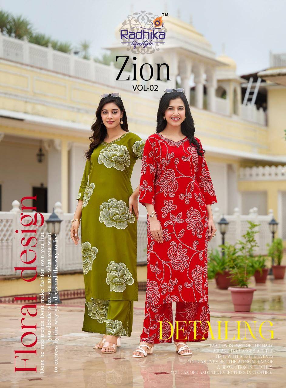 Radhika zion vol 2 Kurti catalog wholesale