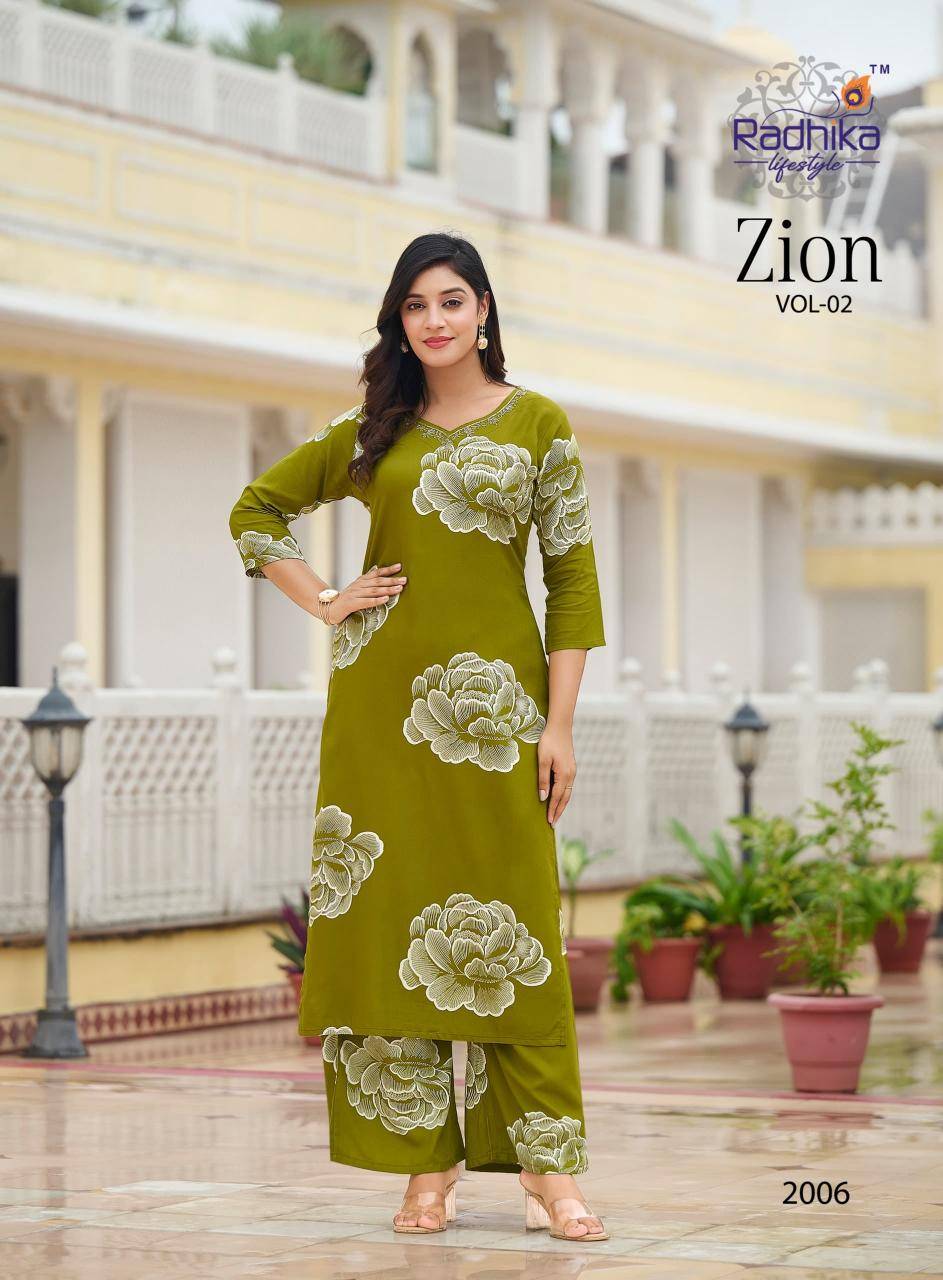 Radhika zion vol 2 Kurti catalog wholesale
