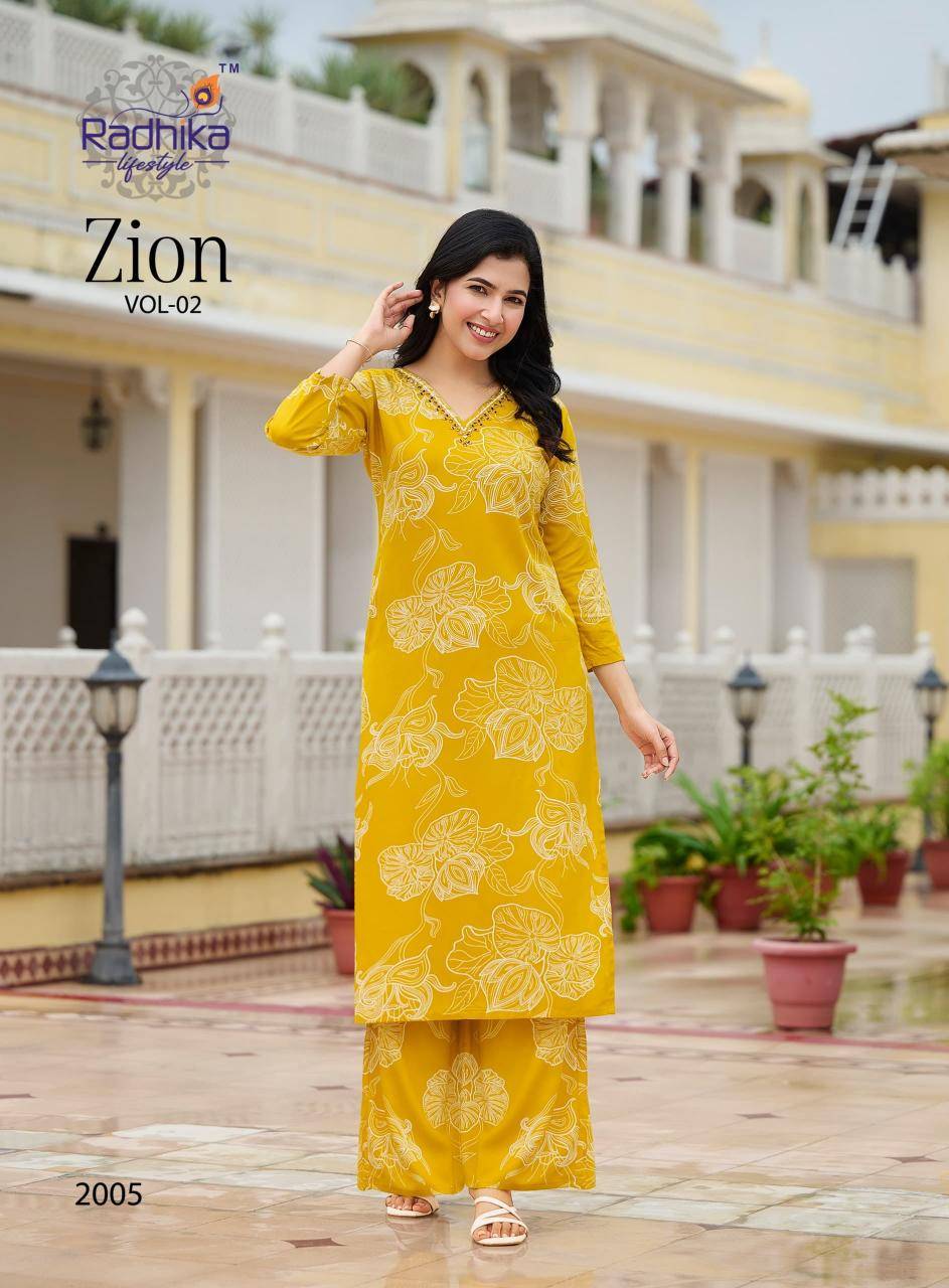 Radhika zion vol 2 Kurti catalog wholesale