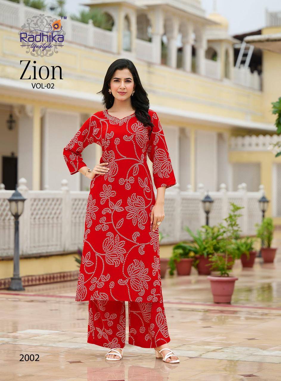 Radhika zion vol 2 Kurti catalog wholesale