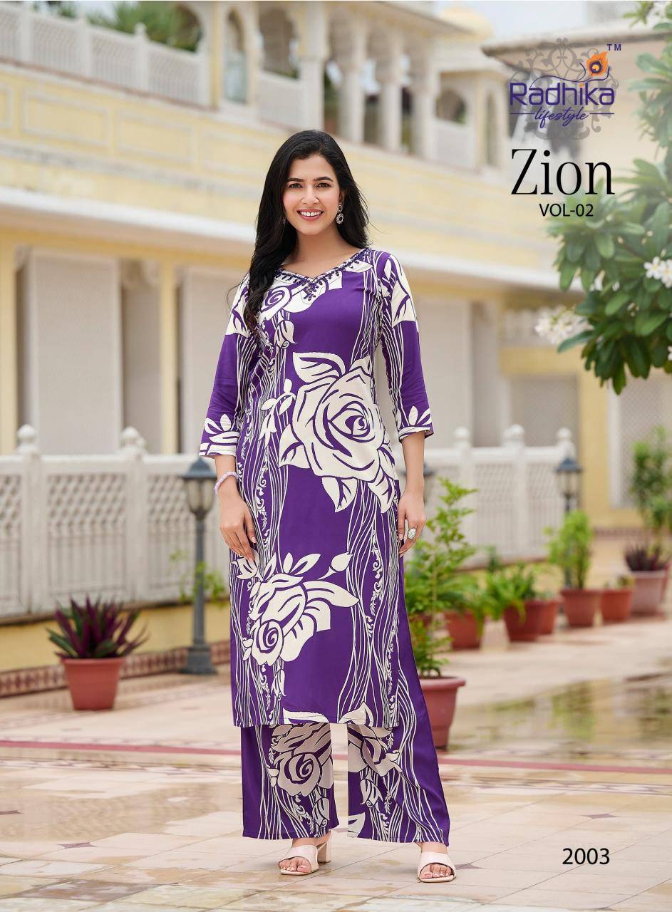Radhika zion vol 2 Kurti catalog wholesale