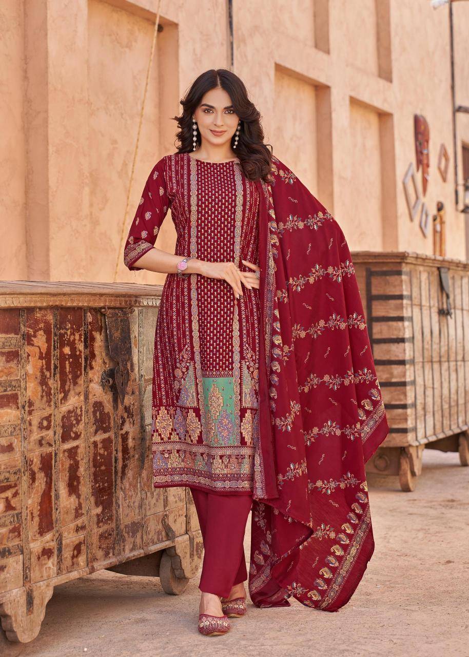 Alok suit kajal 3 Dress material wholesale market in Mumbai