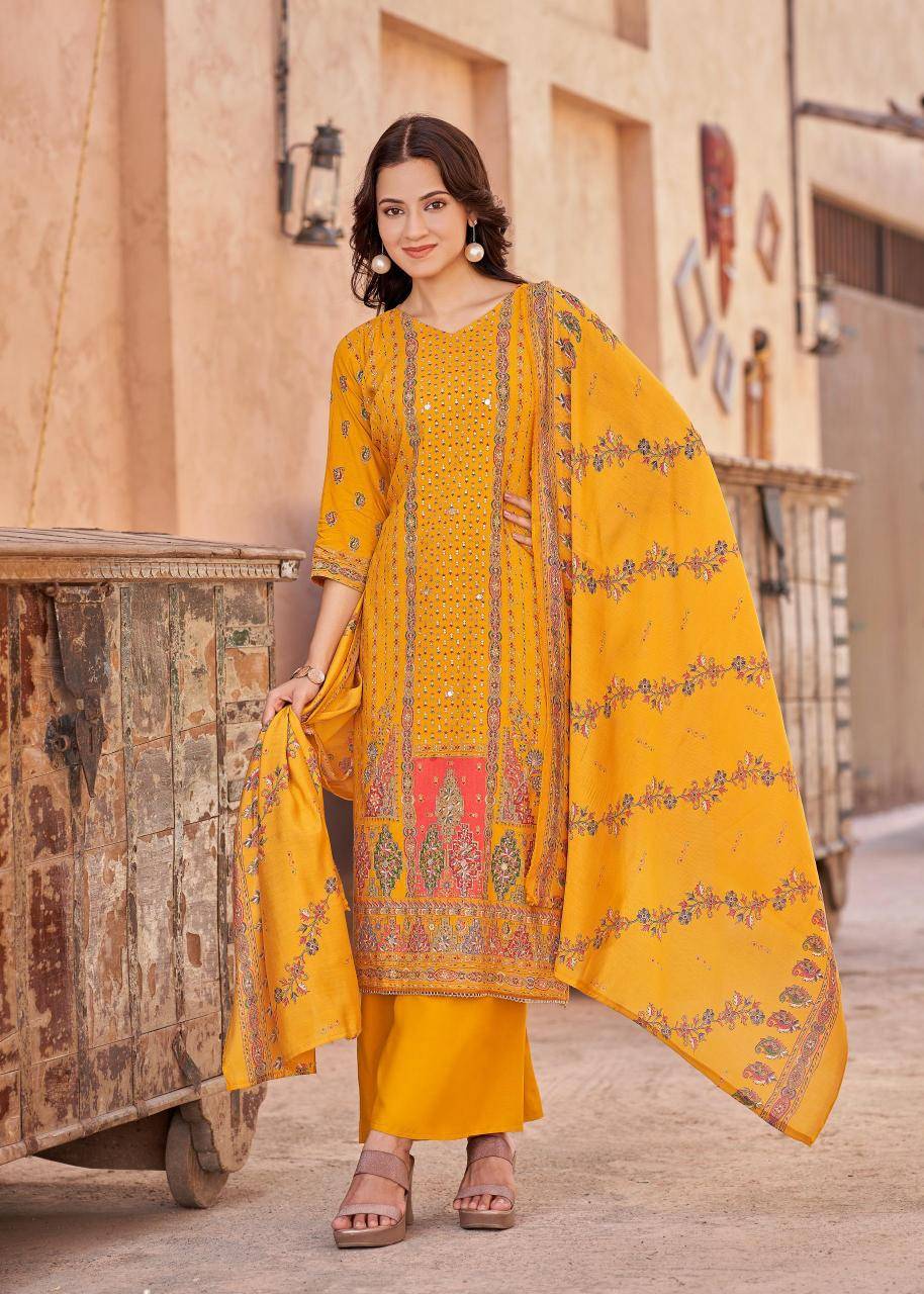 Alok suit kajal 3 Dress material wholesale market in Mumbai