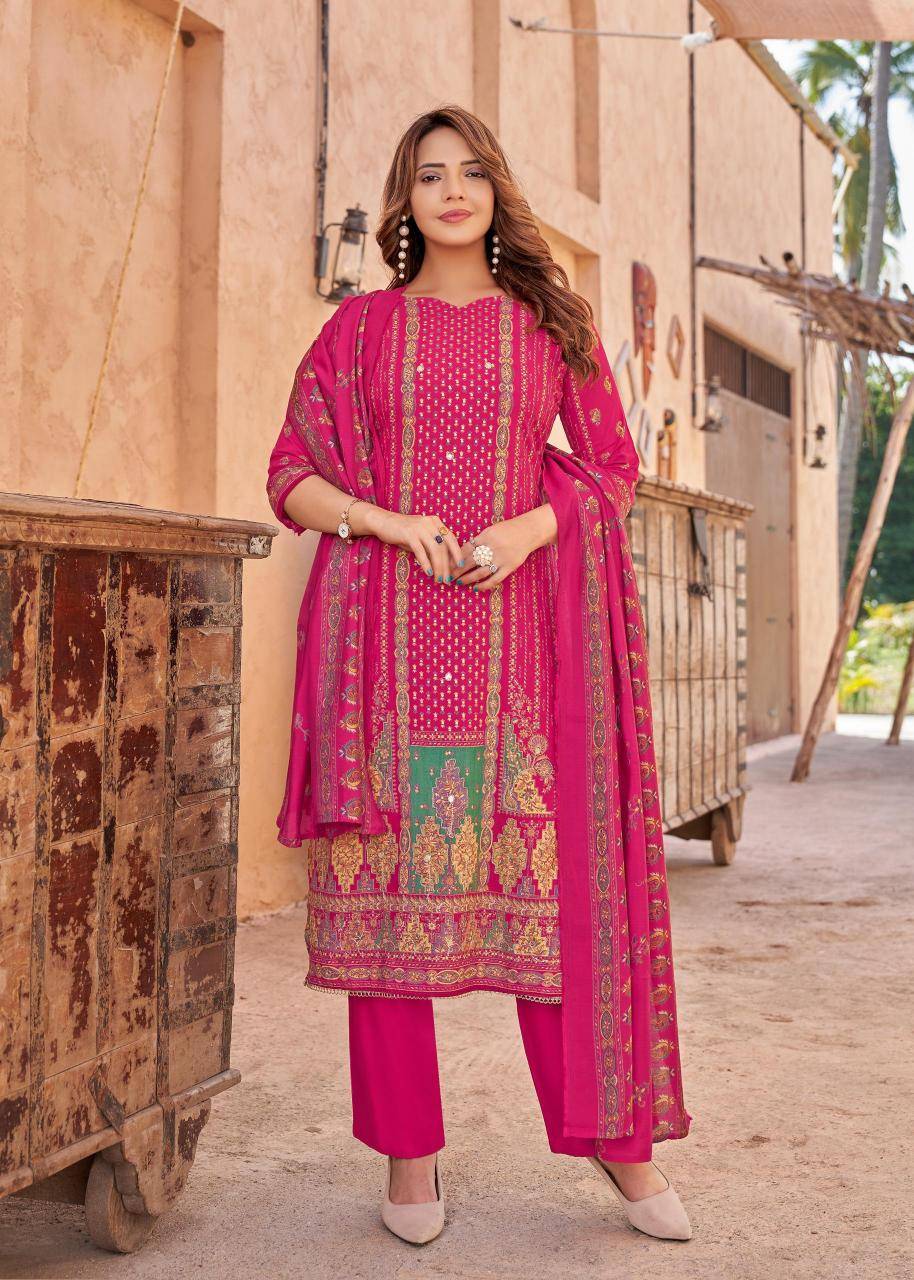 Alok suit kajal 3 Dress material wholesale market in Mumbai