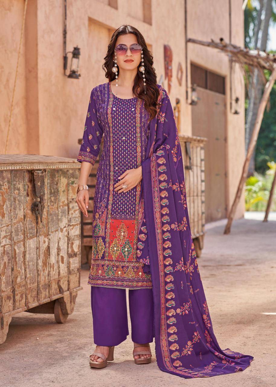 Alok suit kajal 3 Dress material wholesale market in Mumbai