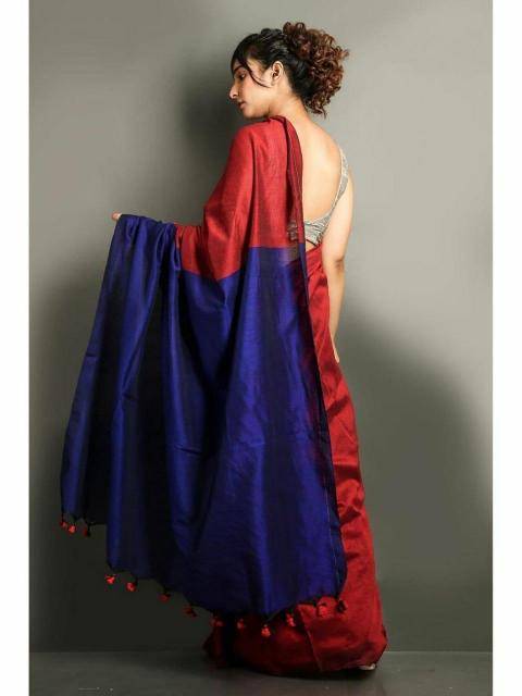 Blousewala khadi cotton  Online Saree Wholesale