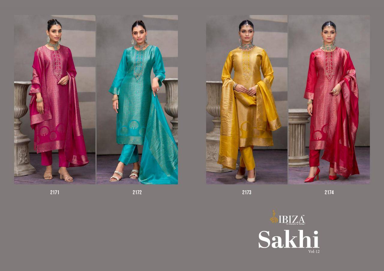 Ibiza sakhi vol 12 Dress material market in kolkata
