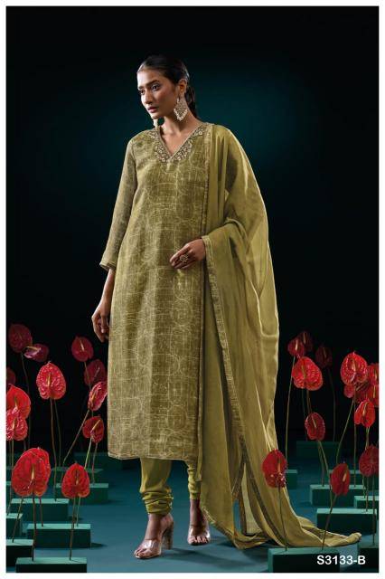 Ganga genie 3133 Wholesale designer dress materials in surat