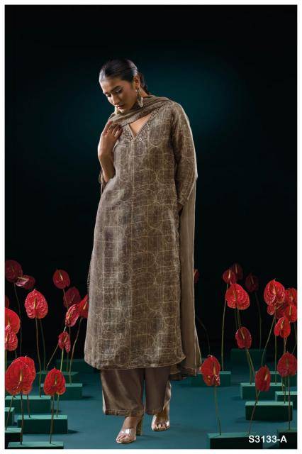 Ganga genie 3133 Wholesale designer dress materials in surat