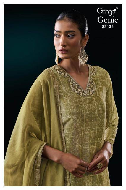 Ganga genie 3133 Wholesale designer dress materials in surat