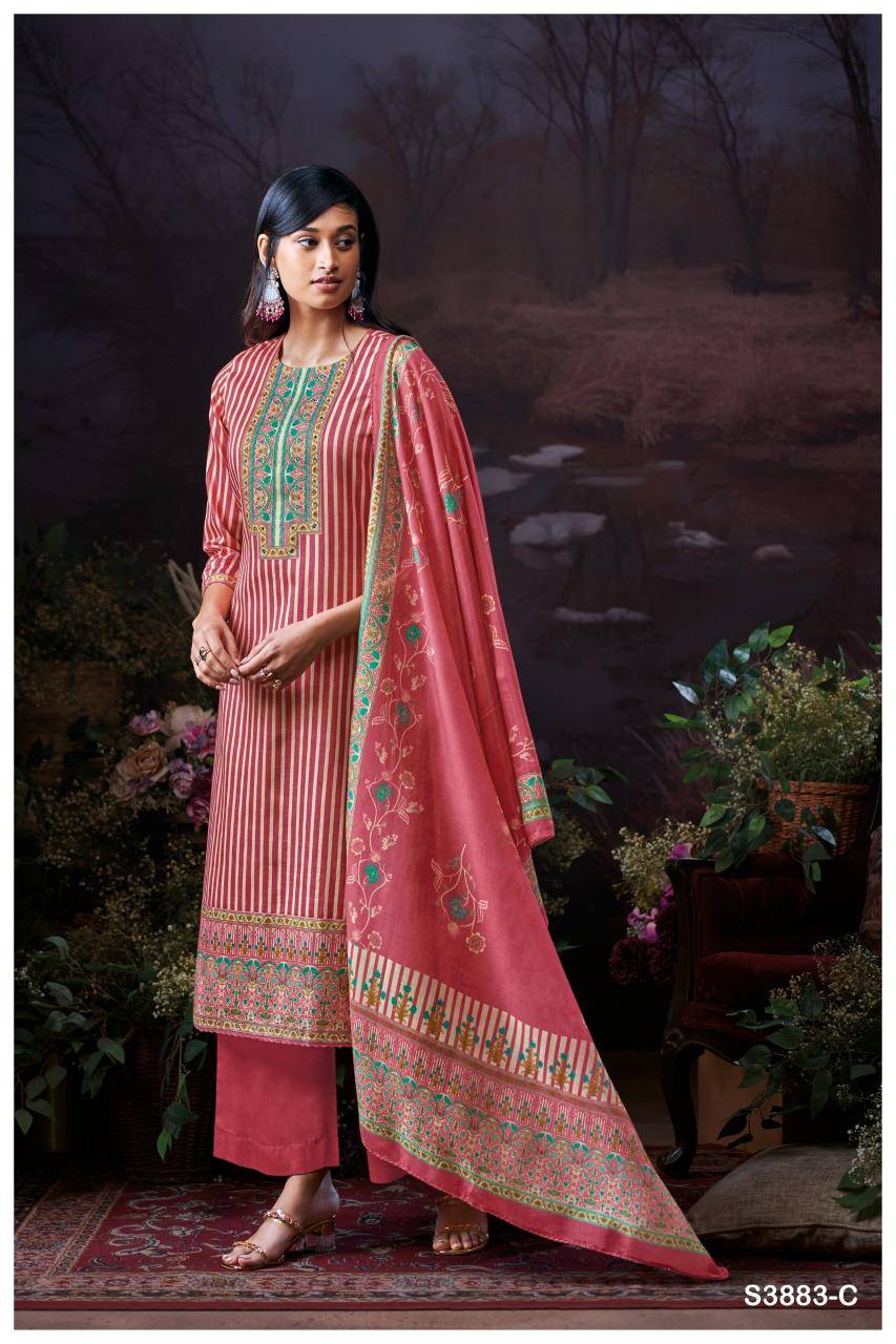 Ganga josette 3883 Surat dress material wholesale market