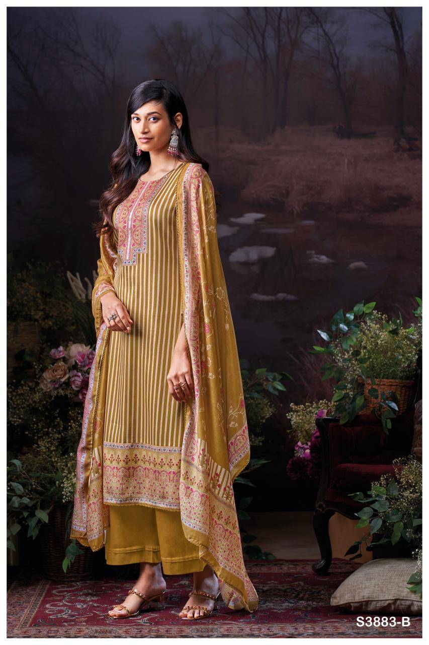 Ganga josette 3883 Surat dress material wholesale market