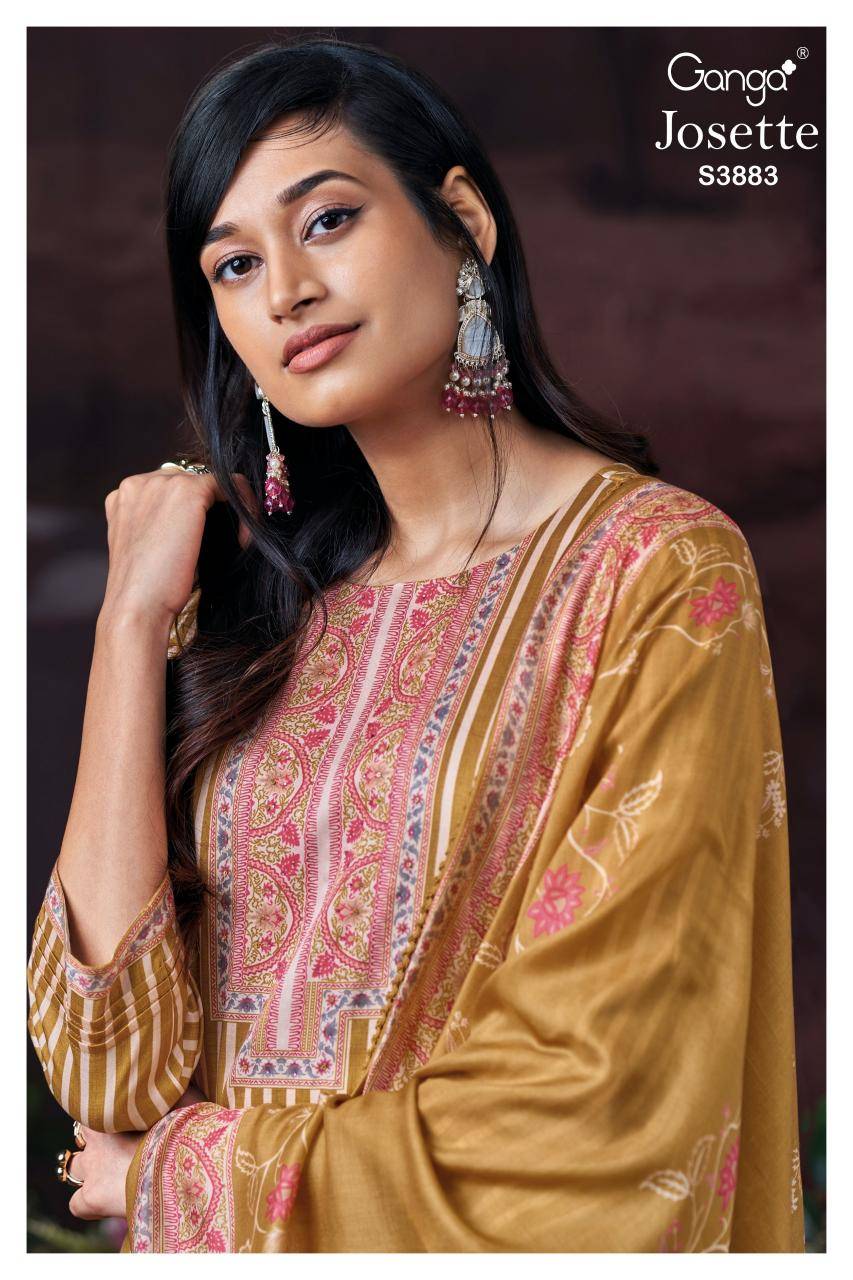 Ganga josette 3883 Surat dress material wholesale market