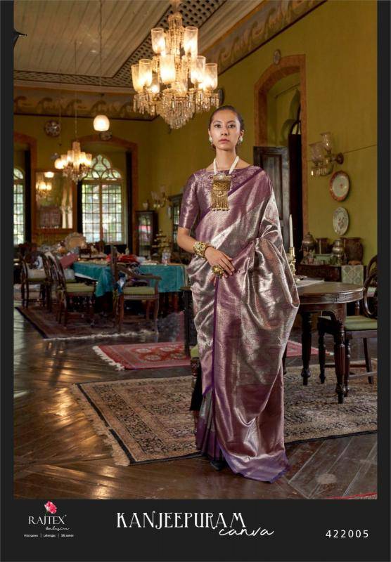Rajtex kanjeepuram canva Saree supplier in Delhi