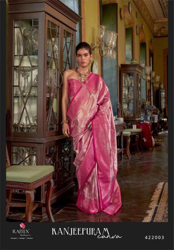 Rajtex kanjeepuram canva Saree supplier in Delhi
