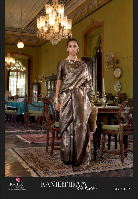 Rajtex kanjeepuram canva Saree supplier in Delhi