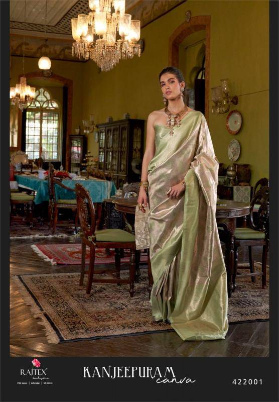 Rajtex kanjeepuram canva Saree supplier in Delhi