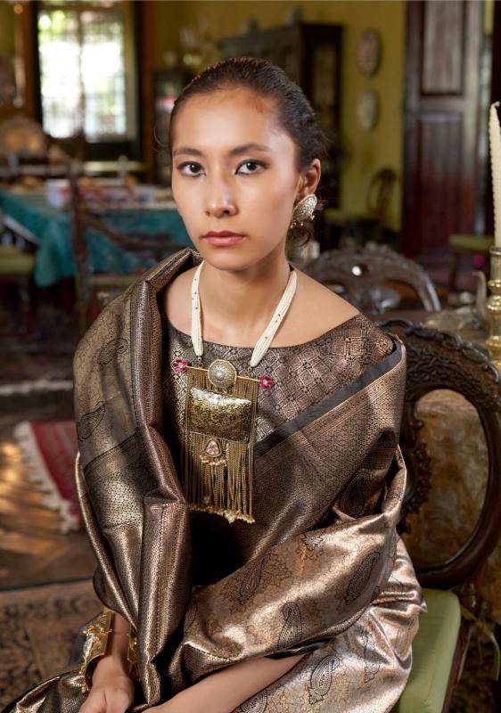 Rajtex kanjeepuram canva Saree supplier in Delhi