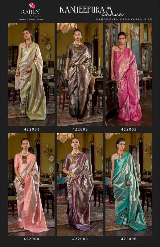 Rajtex kanjeepuram canva Saree supplier in Delhi