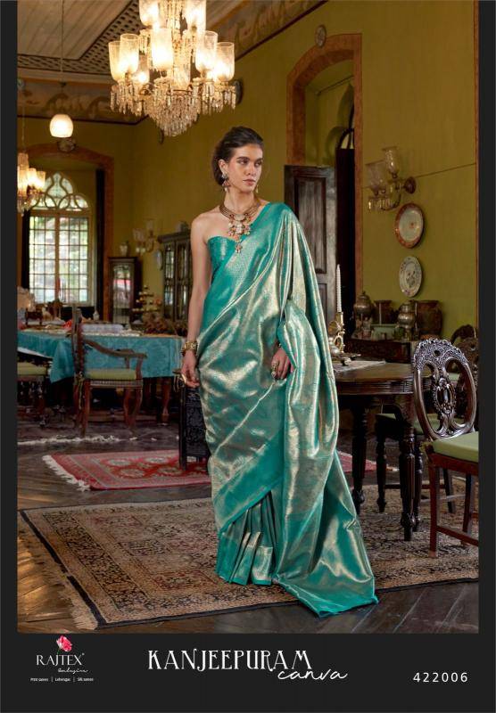 Rajtex kanjeepuram canva Saree supplier in Delhi