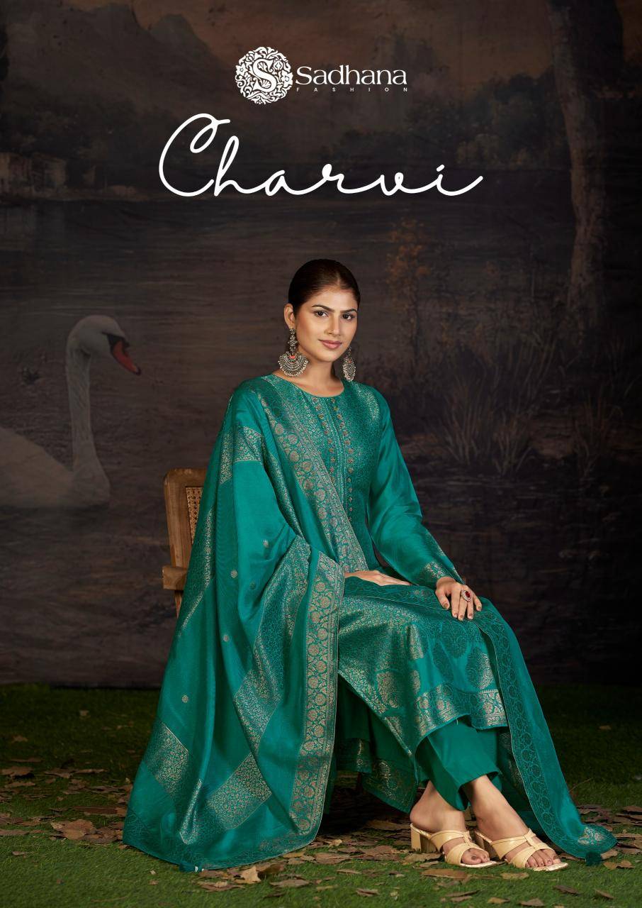 Sadhana fashion charvi Surat dress material wholesalers