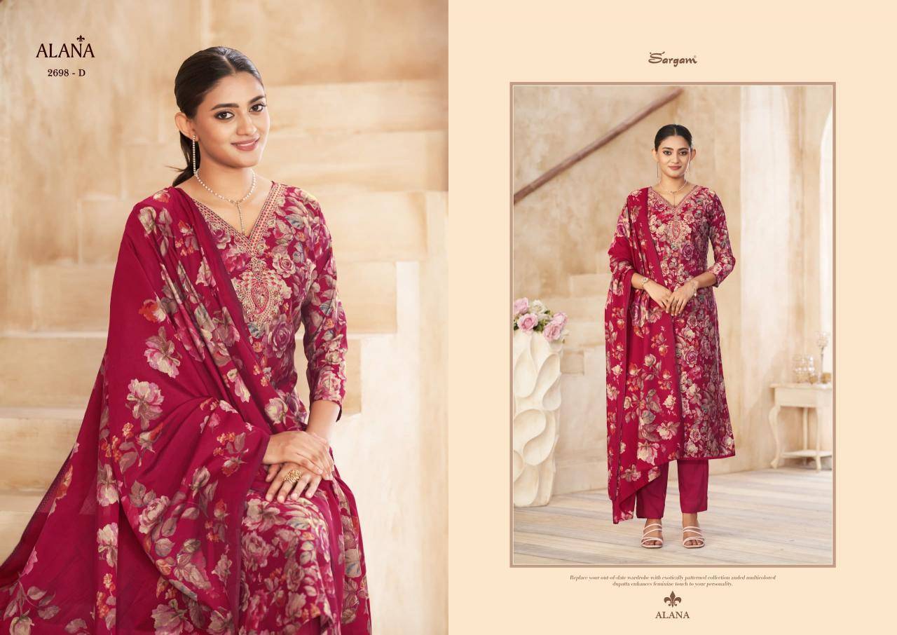 Sargam alana Surat dress material wholesale rates