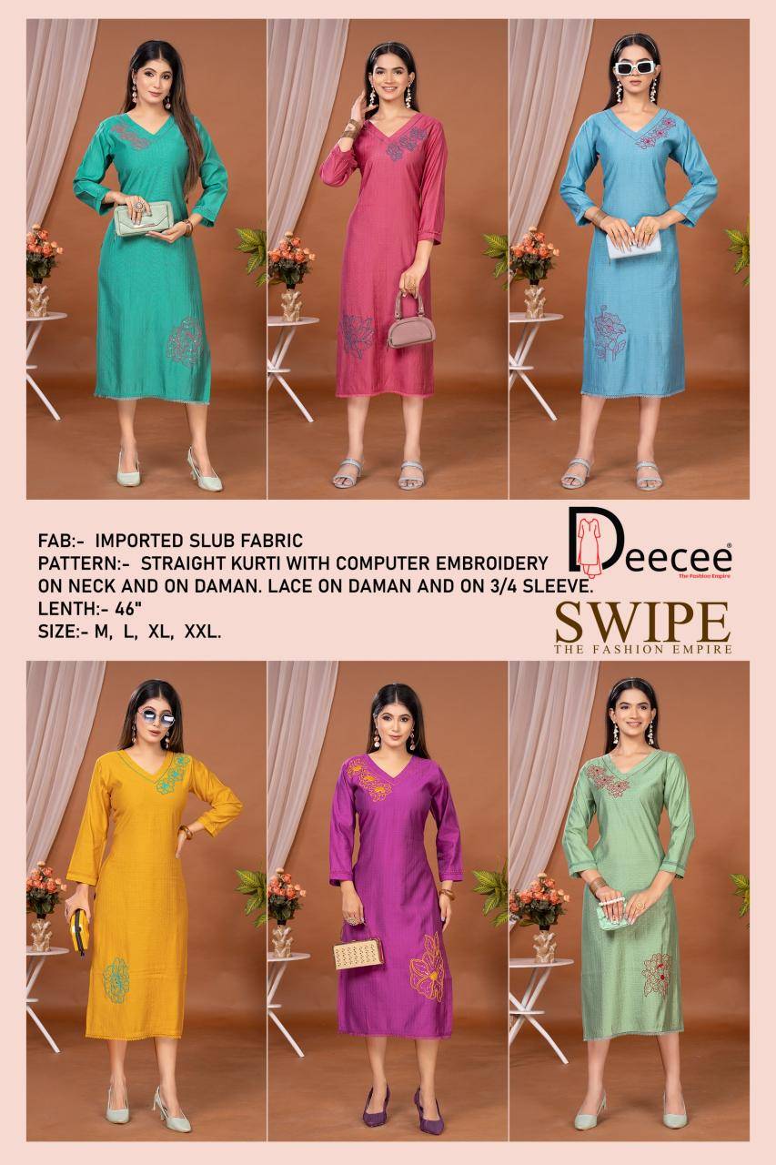 Deecee swipe Latest Kurti designs in Hyderabad