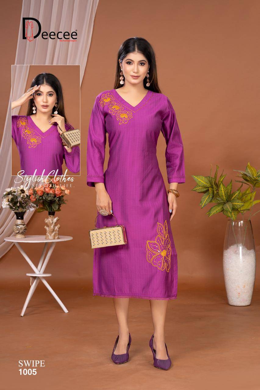 Deecee swipe Latest Kurti designs in Hyderabad