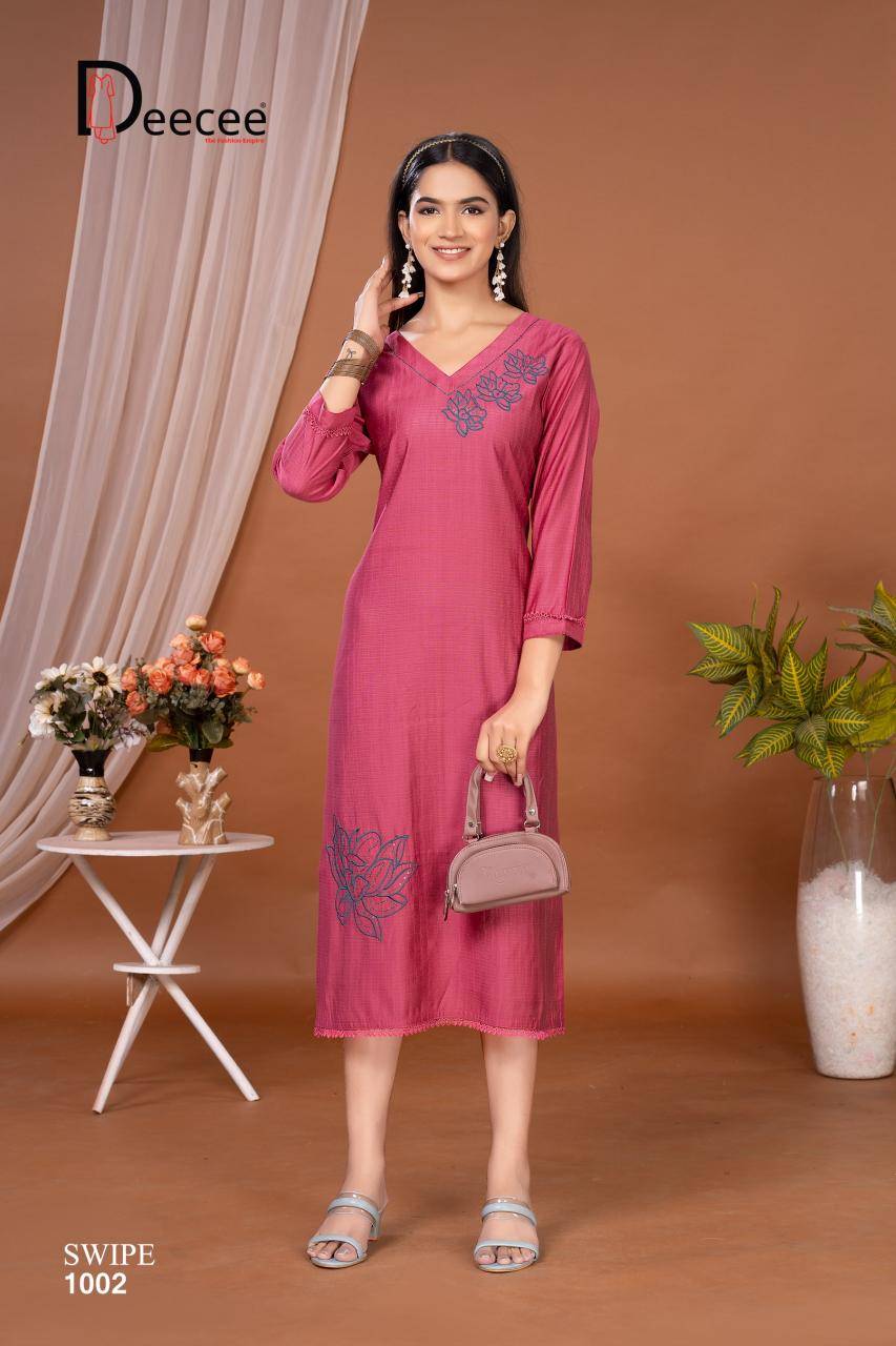 Deecee swipe Latest Kurti designs in Hyderabad