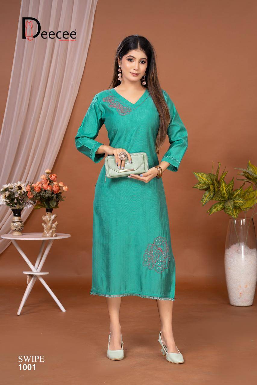 Deecee swipe Latest Kurti designs in Hyderabad