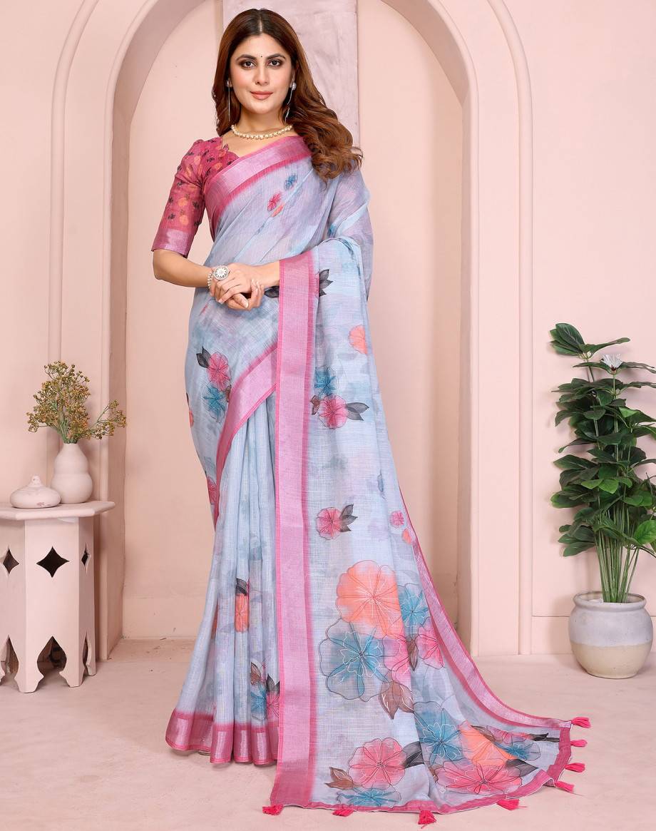Vc Krishi B Linen Cotton Wholesale Saree supplier in ahmedabad