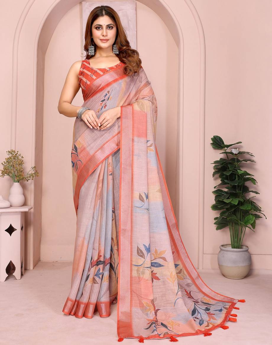 Vc Krishi B Linen Cotton Wholesale Saree supplier in ahmedabad