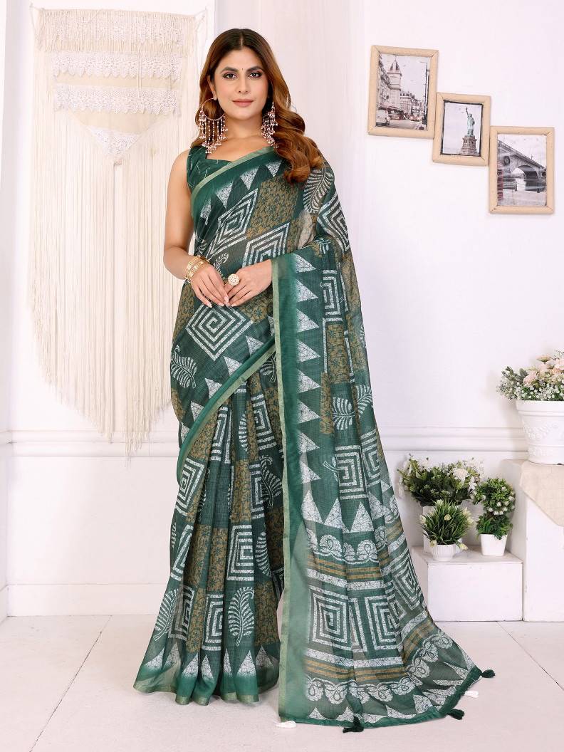 Vc Ragini A Chanderi Cotton Saree wholesale market in ahmedabad