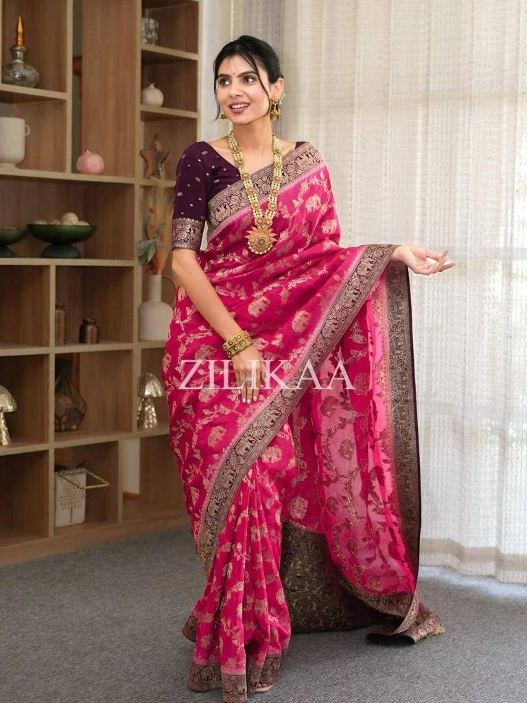 Banarasi Patola 45221 Bulk Saree purchase in ahmedabad