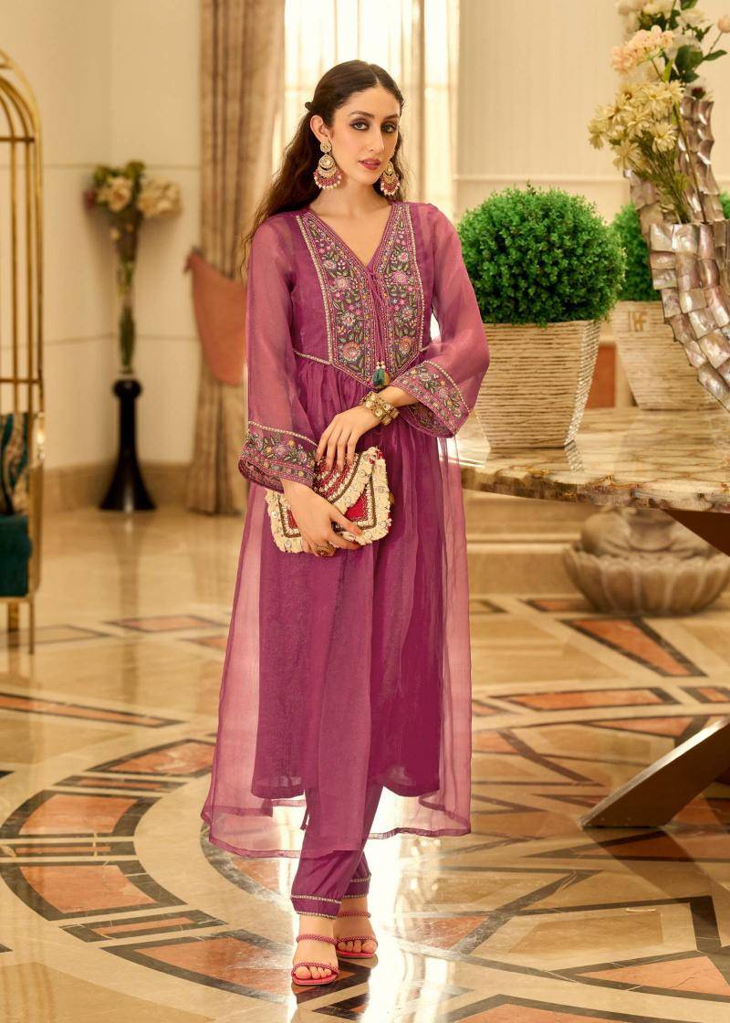 Prm Swara Organza With Embroidery Latest salwar kameez