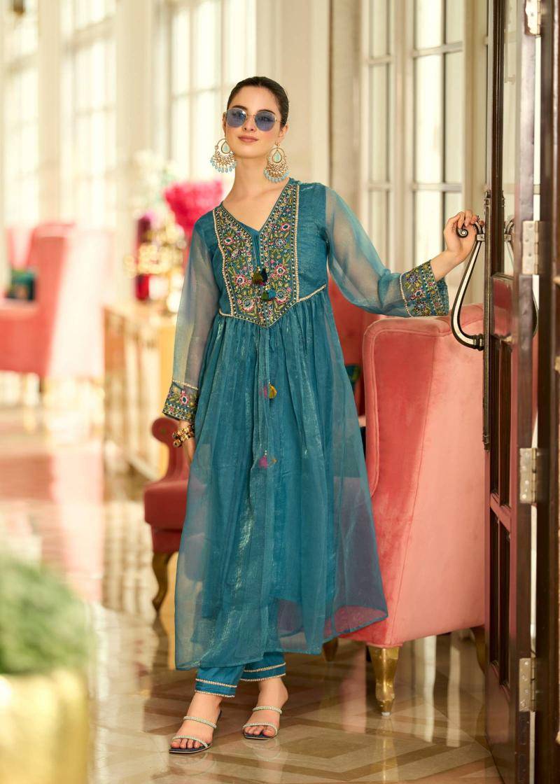 Prm Swara Organza With Embroidery Latest salwar kameez