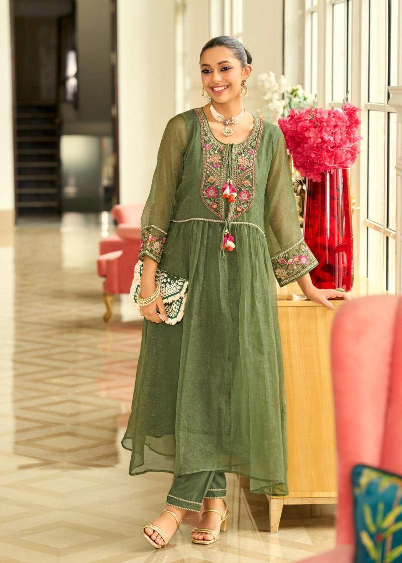 Prm Swara Organza With Embroidery Latest salwar kameez