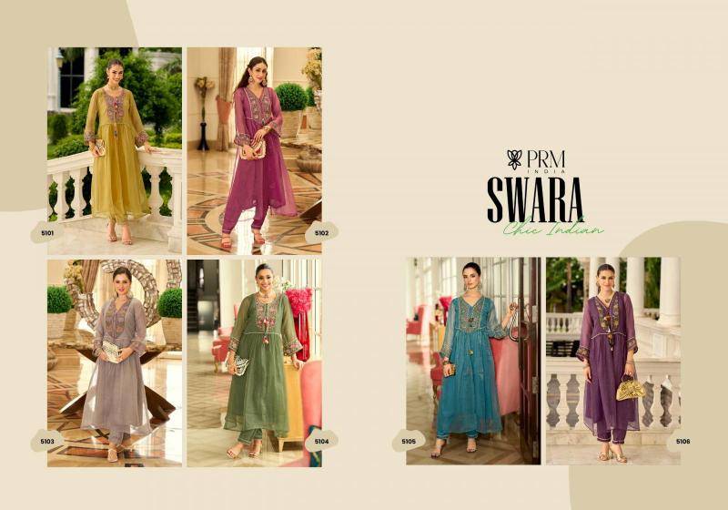 Prm Swara Organza With Embroidery Latest salwar kameez